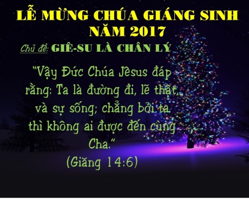 THÔNG BÁO GIÁNG SINH NĂM 2017