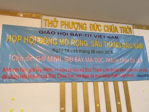 HỌP GIÁO HỘI MỞ RỘNG 06 THÁNG ĐẦU NĂM 2018
